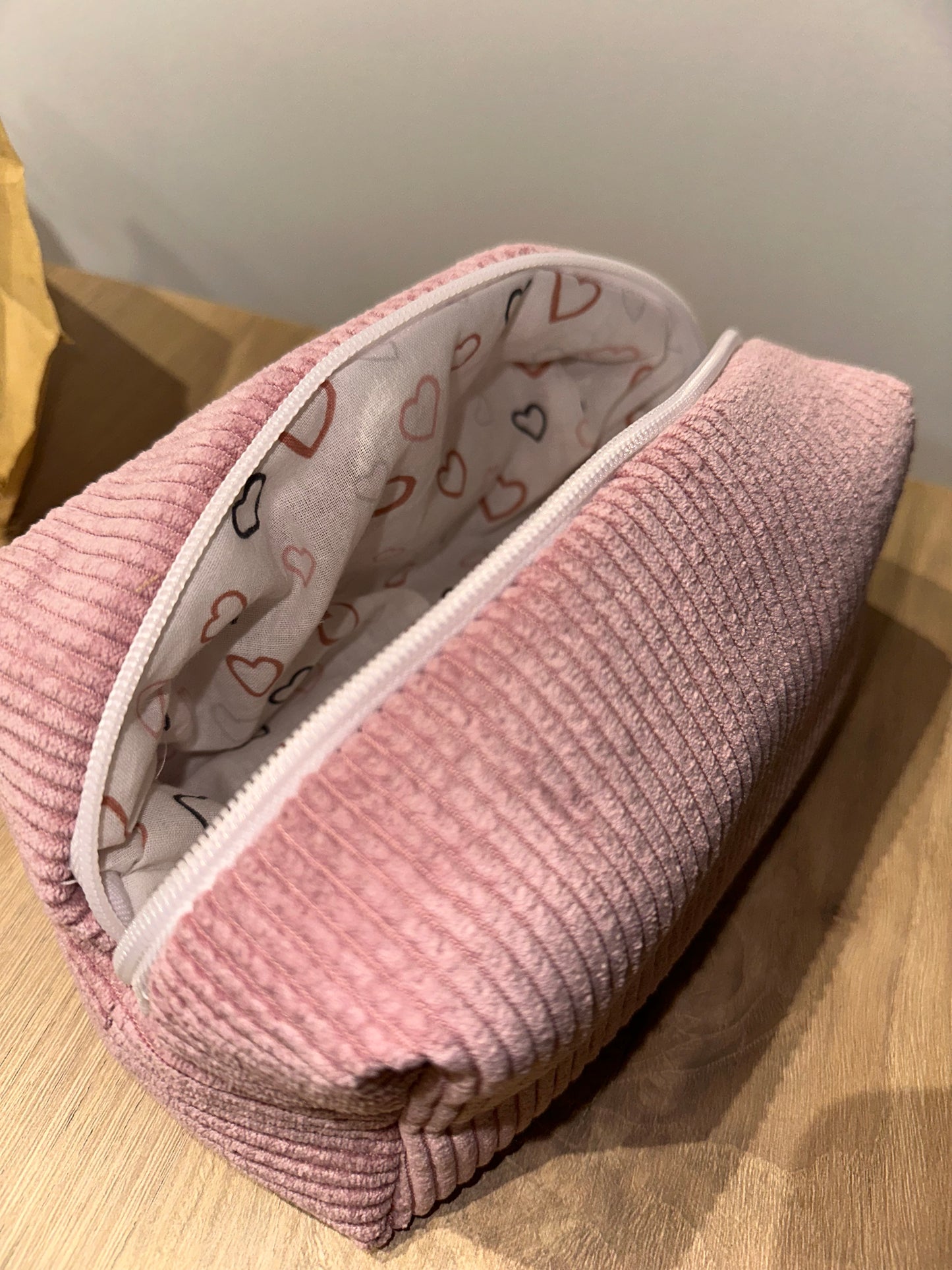 Trousse de toilette petit format rose