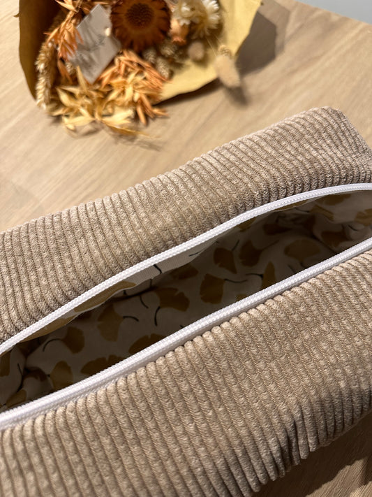 Trousse de toilette petit format Beige