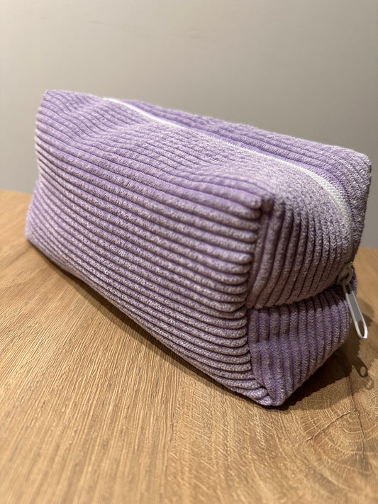 Trousse de toilette grand format violette