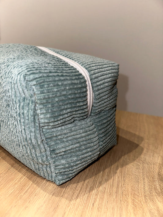 Trousse de toilette grand format bleu