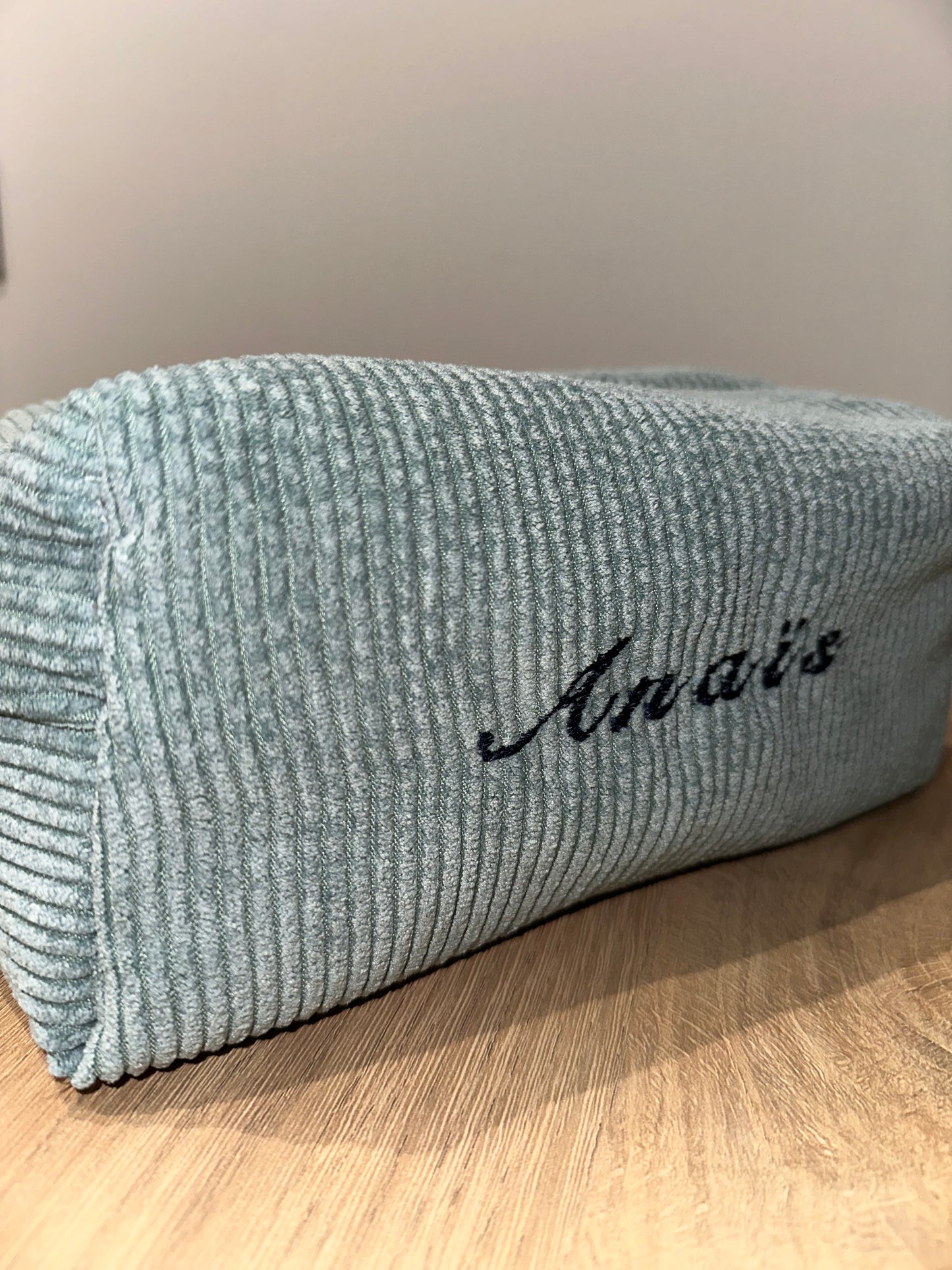 Trousse de toilette grand format bleu