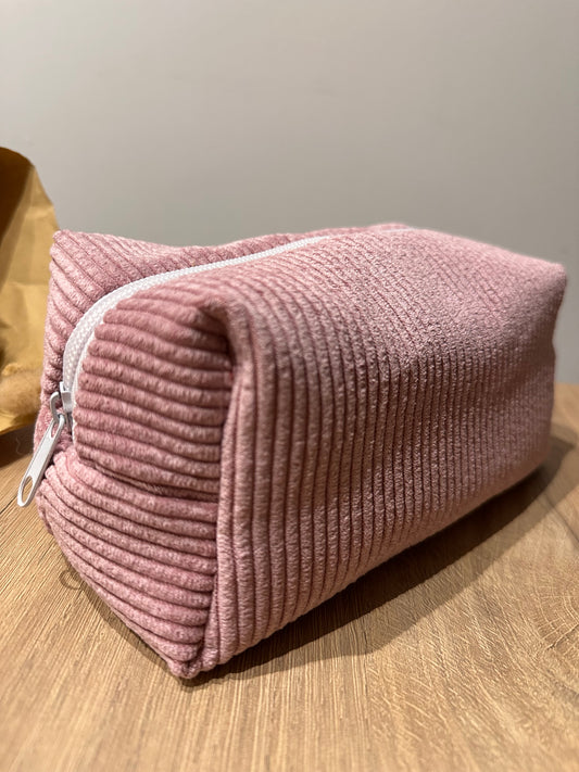Trousse de toilette grand format rose
