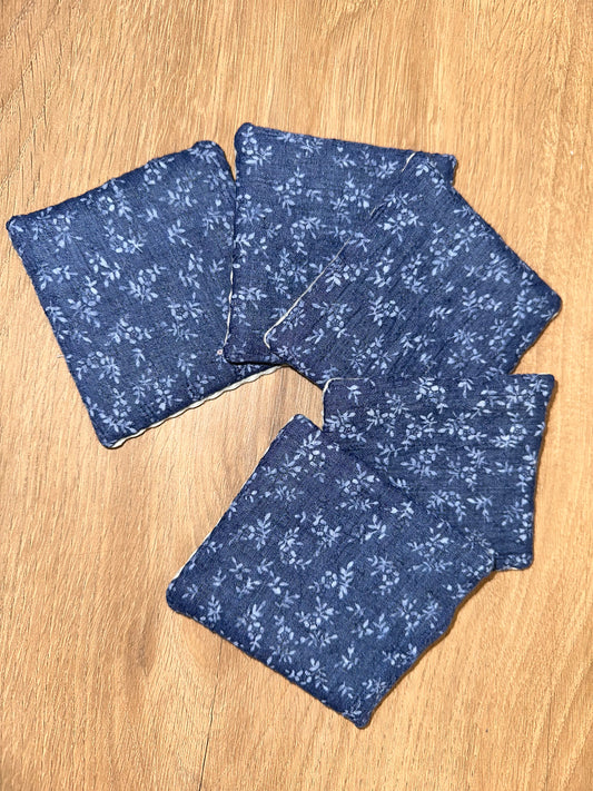 Coton lavable bleu